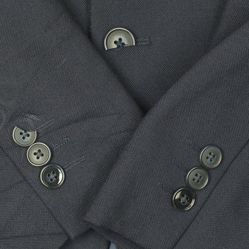 M&S Men's Blue Slim Fit Blazer, Size 42R, Formal Style