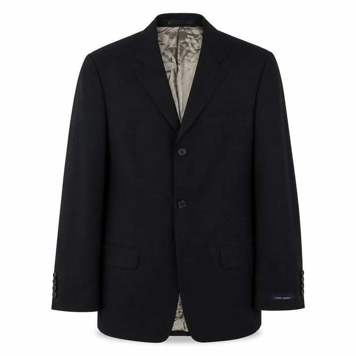 Lino Vierra Men's Black Blazer 34R Single-Breasted