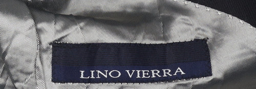 Lino Vierra Men's Black Blazer 34R Single-Breasted