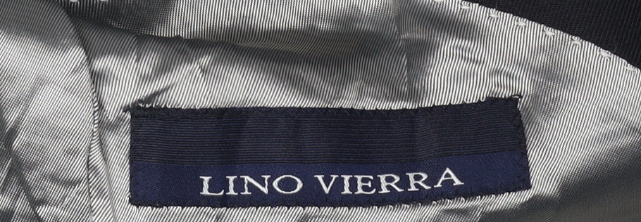 Lino Vierra Men's Black Blazer 34R Single-Breasted