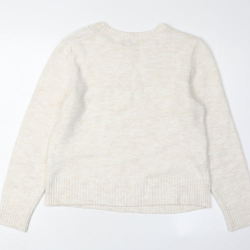 River Island Women's Beige Pullover Jumper Size 12