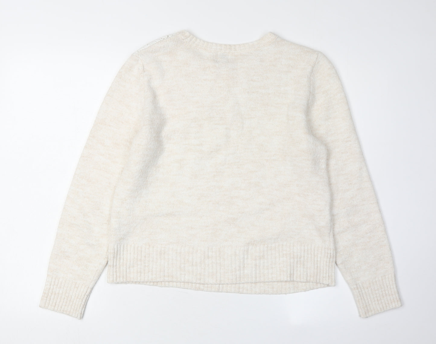 River Island Women's Beige Pullover Jumper Size 12