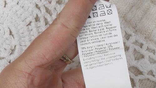 River Island Women's Beige Pullover Jumper Size 12