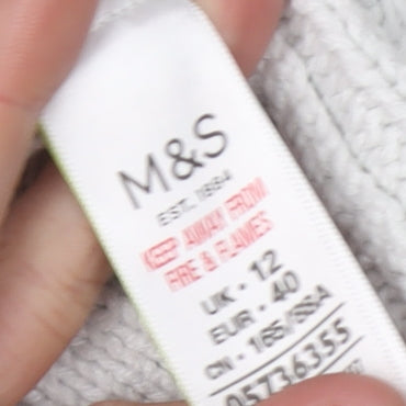 Marks and Spencer Women's White Cable-Knit Jumper