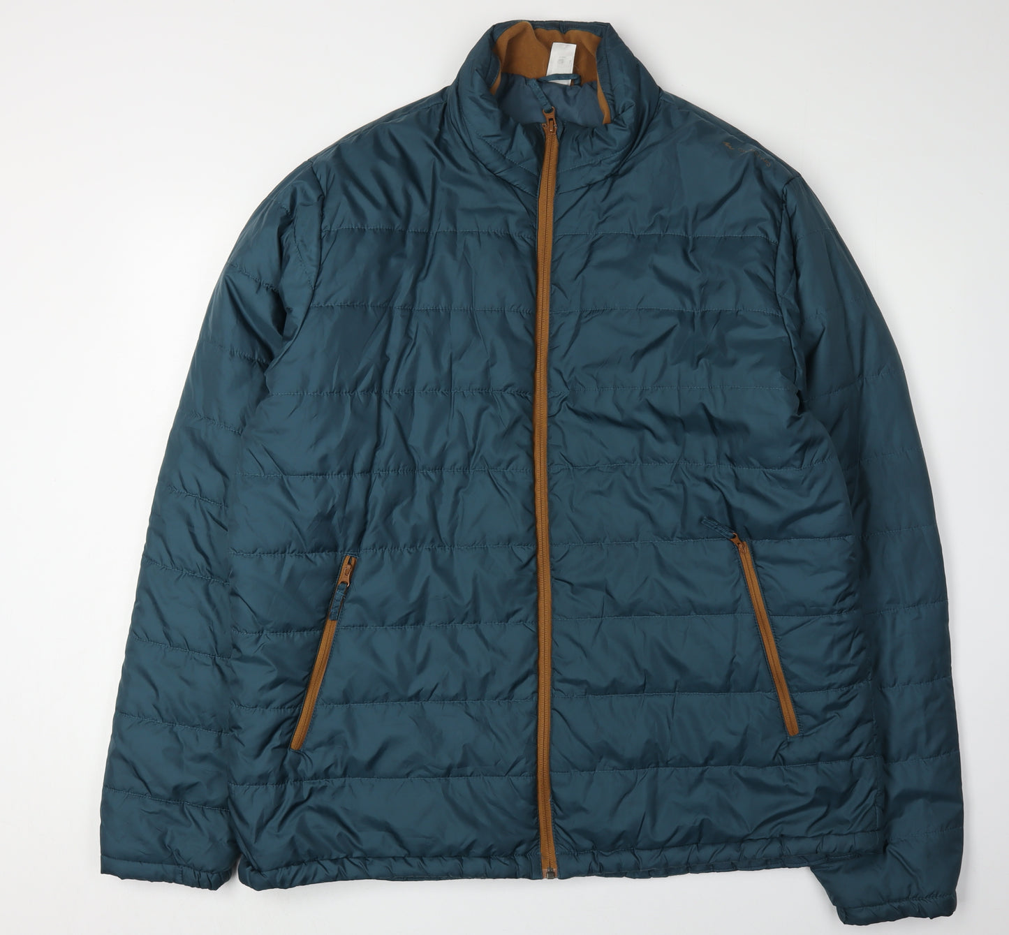 Oxylane Men's Blue 3XL Puffer Jacket, Winter, Casual