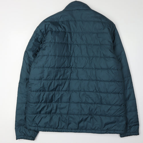 Oxylane Men's Blue 3XL Puffer Jacket, Winter, Casual