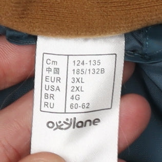 Oxylane Men's Blue 3XL Puffer Jacket, Winter, Casual