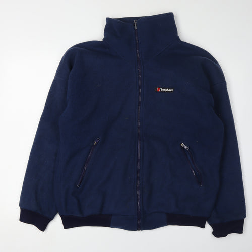 Berghaus Men's Large Blue Fleece Jacket for Hiking