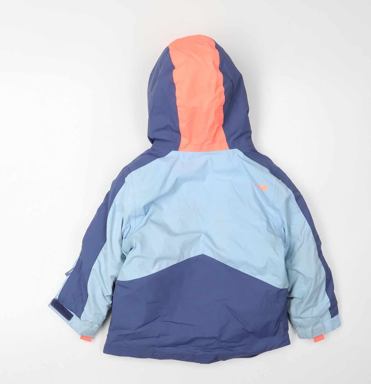 Decathlon Girls' Blue Parka Jacket 3-4 Years Waterproof