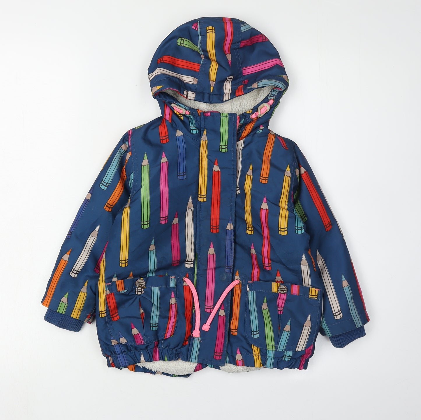 Next Girls Multicoloured Puffer Jacket 2-3 Years