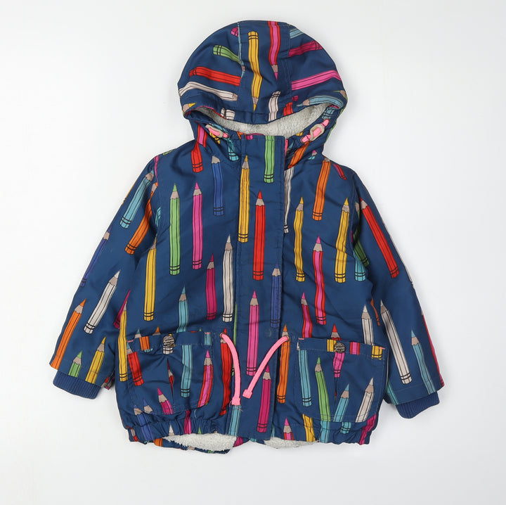 Next Girls Multicoloured Puffer Jacket 2-3 Years