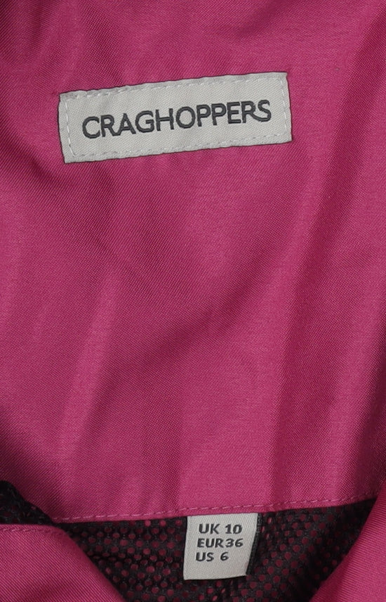 Craghoppers Women's Pink Waterproof Parka Jacket Size 10
