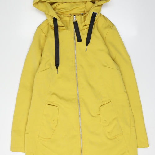Rino & Pelle Women's Yellow Hooded Jacket Size 10