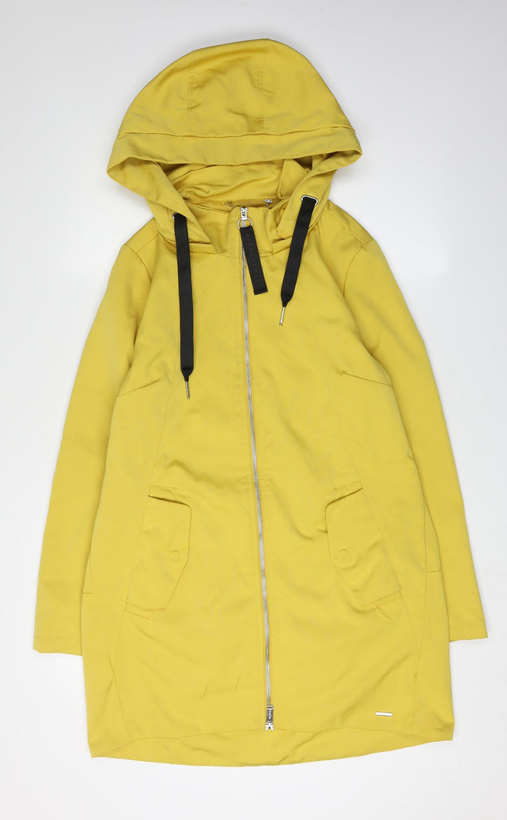 Rino & Pelle Women's Yellow Hooded Jacket Size 10