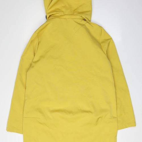 Rino & Pelle Women's Yellow Hooded Jacket Size 10