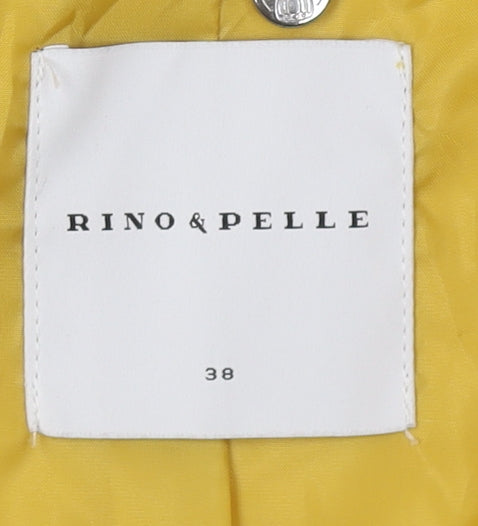 Rino & Pelle Women's Yellow Hooded Jacket Size 10
