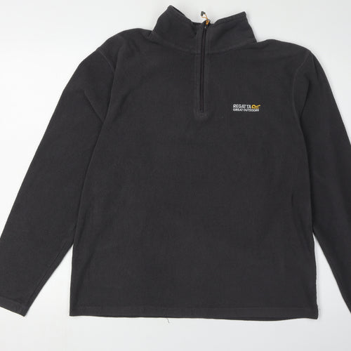 Regatta Men's Black Fleece Pullover Sweatshirt M