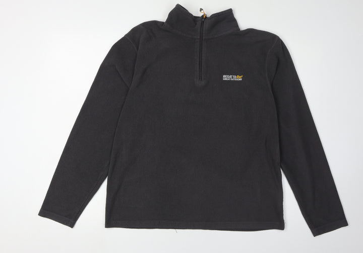 Regatta Men's Black Fleece Pullover Sweatshirt M