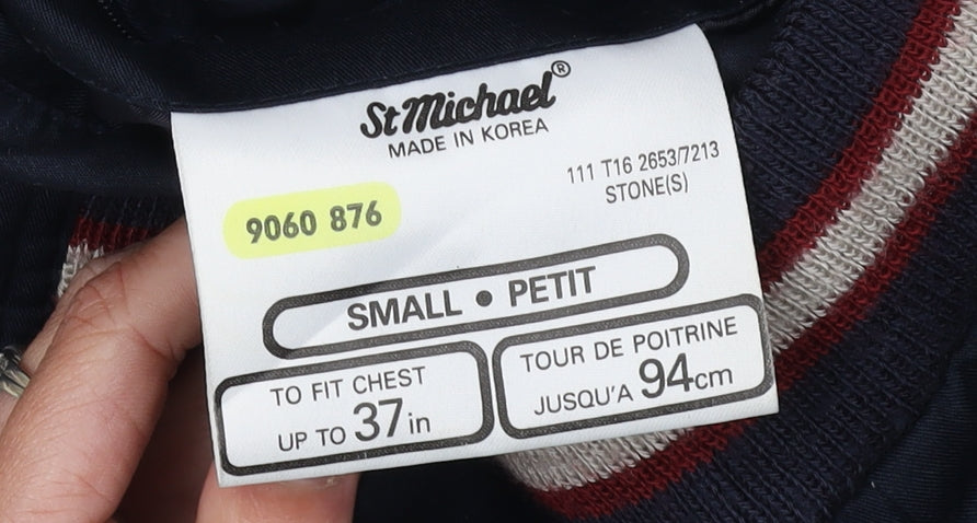 St Michael Men's Multicoloured Bomber Jacket, Size S