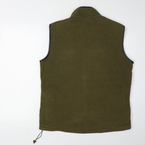 Equestrian Unisex Green Fleece Waistcoat Large