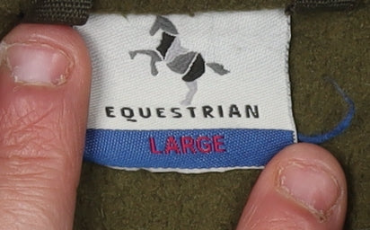 Equestrian Unisex Green Fleece Waistcoat Large