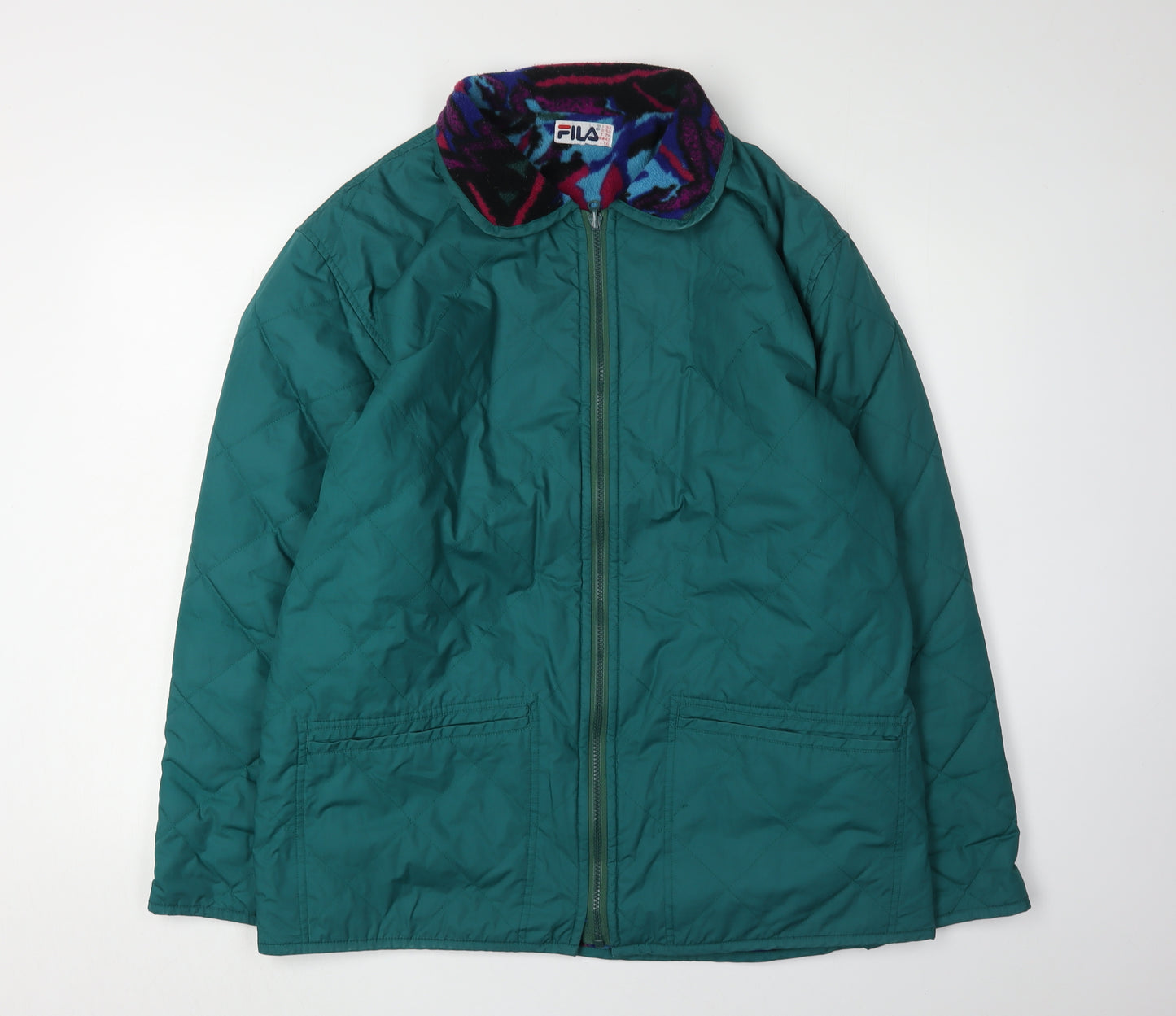 FILA Women's Green Quilted Jacket Size 16