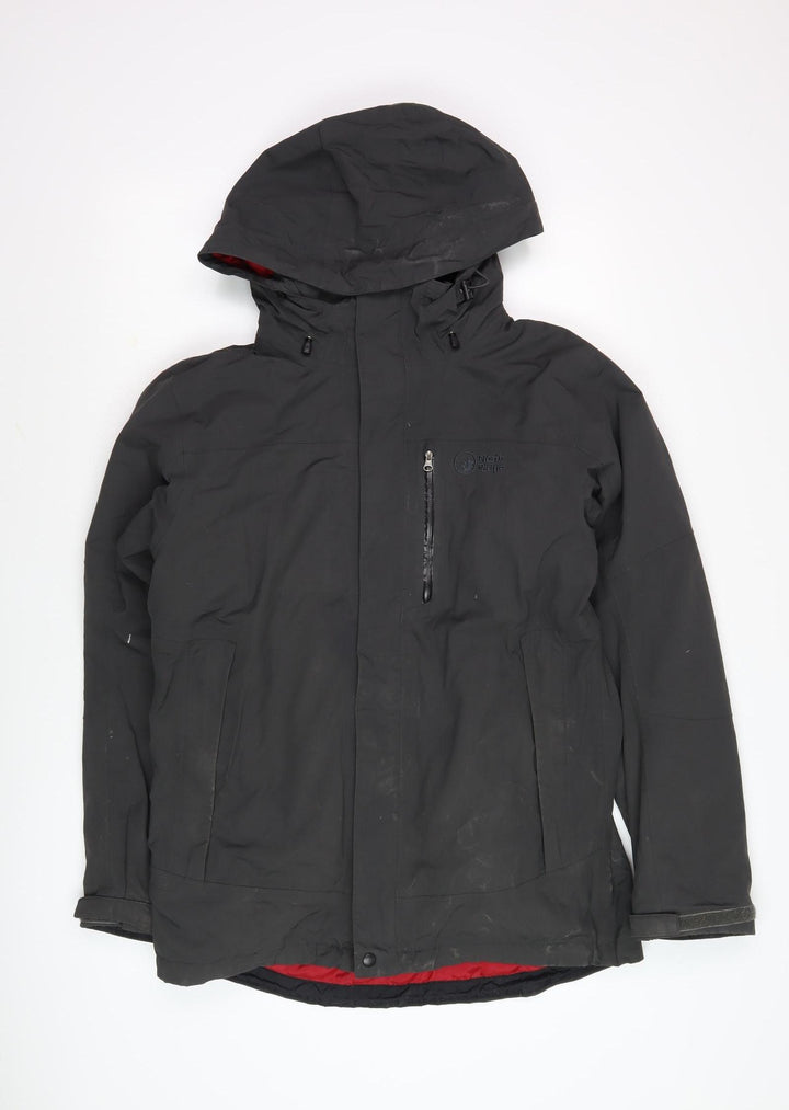 North Ridge Men's Black Hooded Parka Jacket M