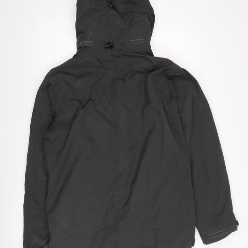 North Ridge Men's Black Hooded Parka Jacket M