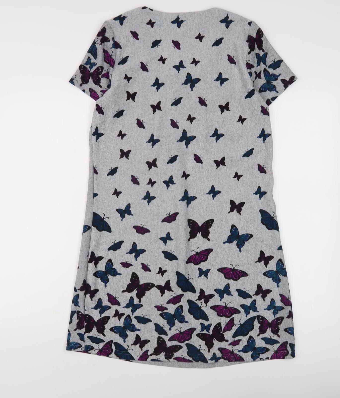 Apricot Women's Grey Butterfly Dress M