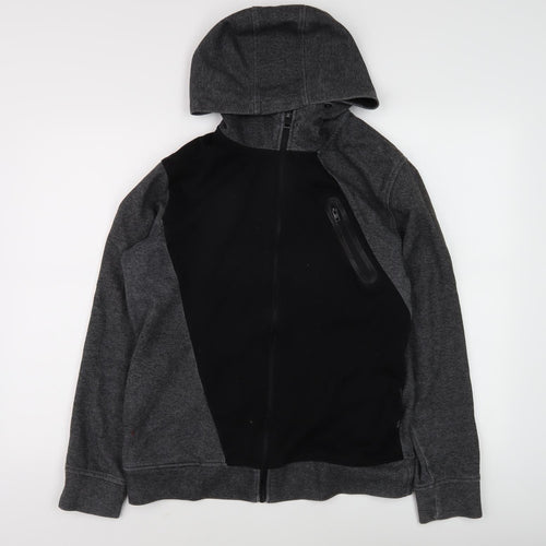 Jack & Jones Men's Black Full Zip Hoodie