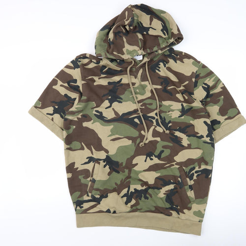 Zara Men's XL Camouflage Pullover Hoodie