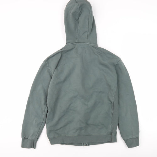 Marks and Spencer Boys Green Full Zip Hoodie 13-14 Years