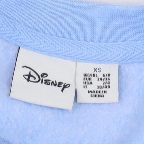 Disney Women's Blue XS Pullover Mickey Mouse Sweatshirt