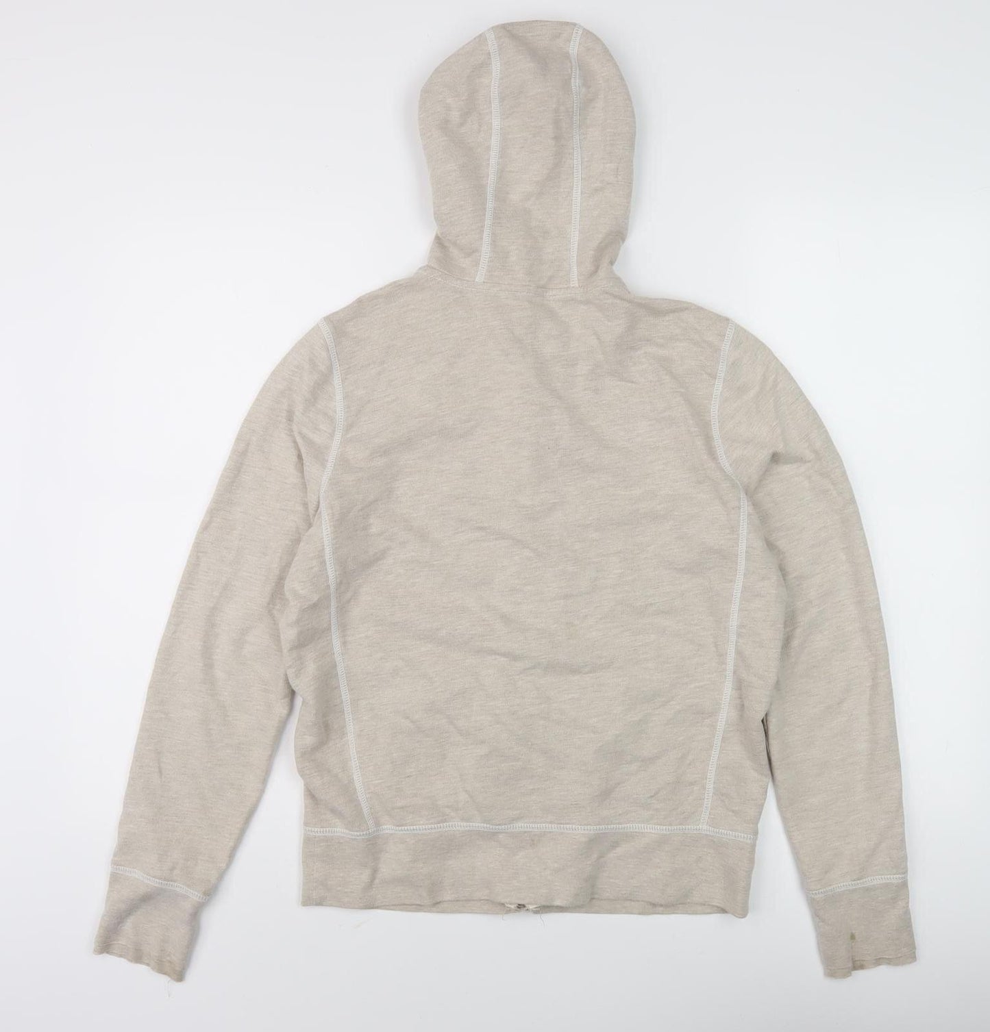 Izod Women's Beige Full Zip Hoodie Size S, Casual Comfort