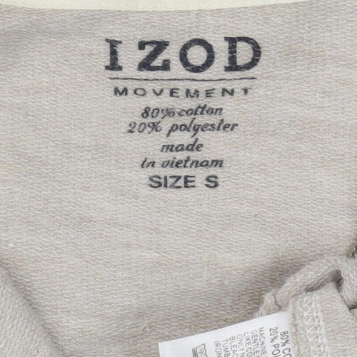 Izod Women's Beige Full Zip Hoodie Size S, Casual Comfort