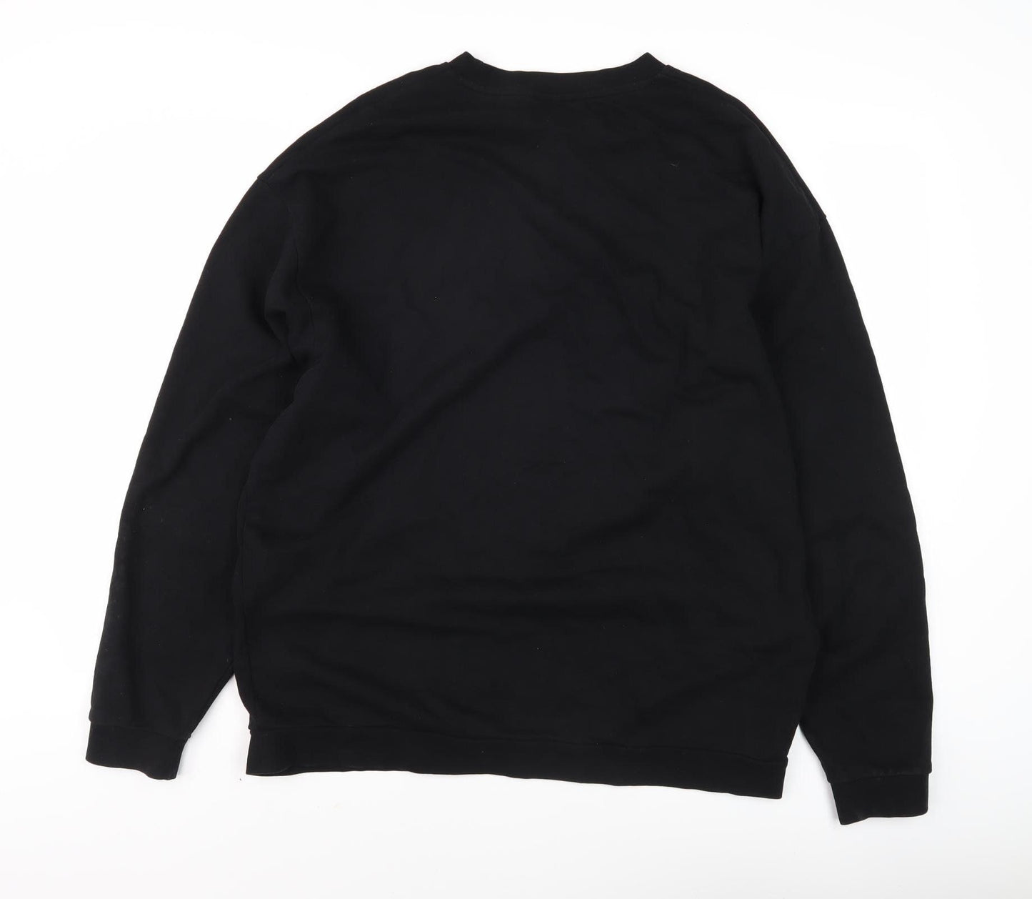 ASOS Men's Black Pullover Sweatshirt, M, Graphic Print