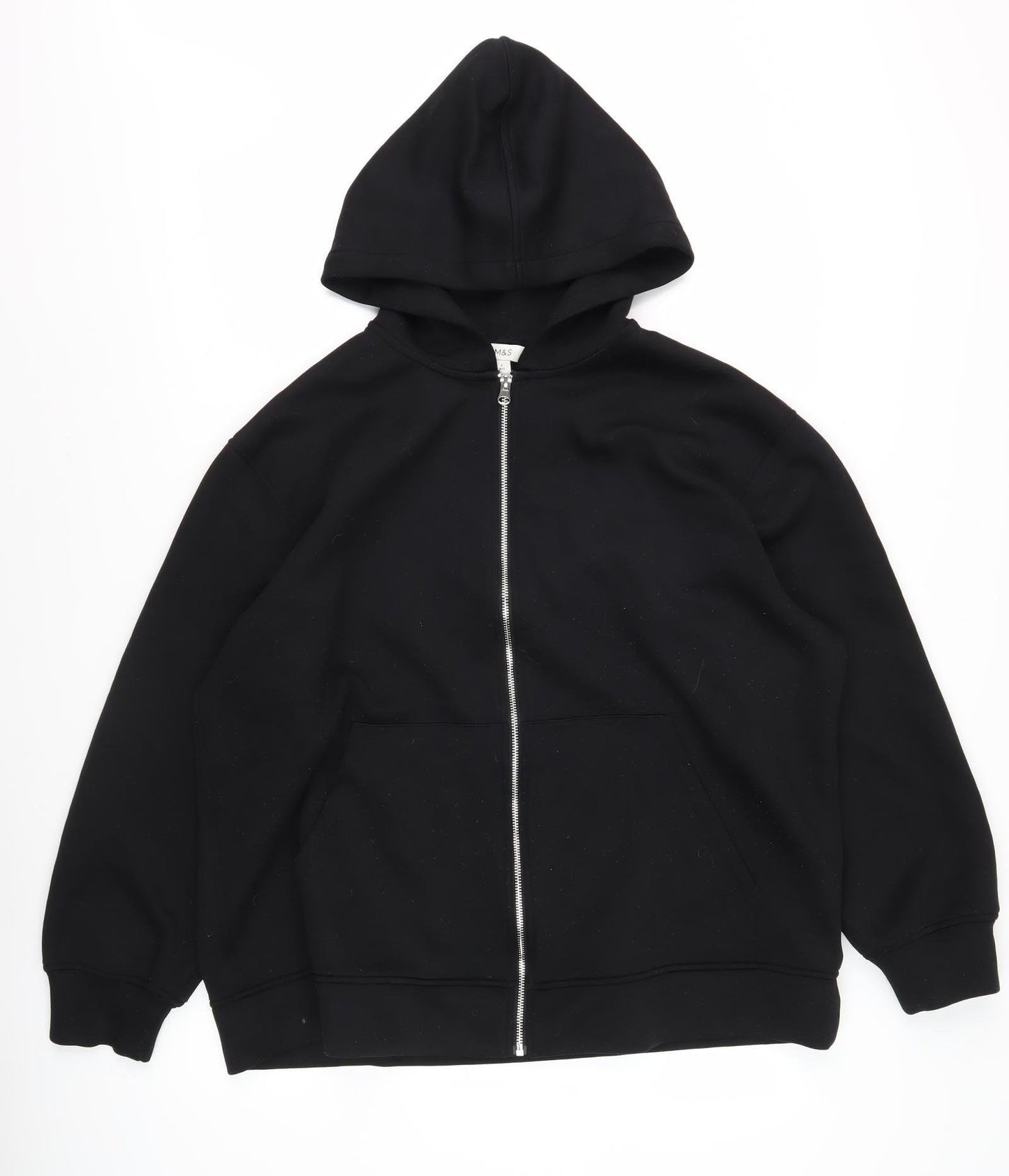 Marks and Spencer Men’s Black Full Zip Hoodie L