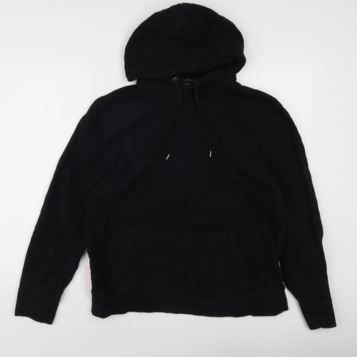 River Island Men's Black Pullover Hoodie, M, Hooded Comfort