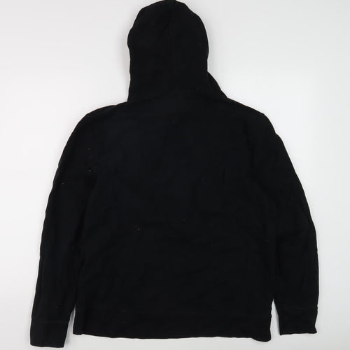 River Island Men's Black Pullover Hoodie, M, Hooded Comfort