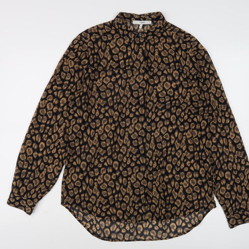 Next Women's Multicoloured Animal Print Blouse, Size 8