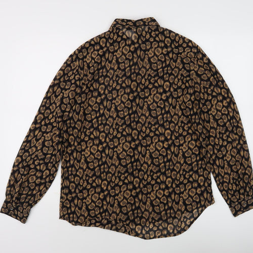 Next Women's Multicoloured Animal Print Blouse, Size 8