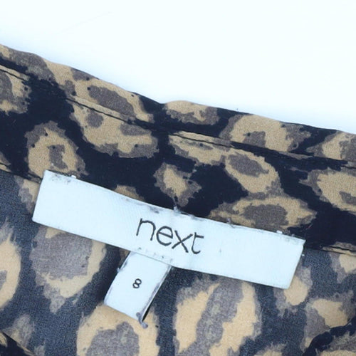 Next Women's Multicoloured Animal Print Blouse, Size 8