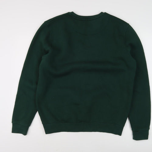 Mercier Men's Green Pullover Logo Sweatshirt L