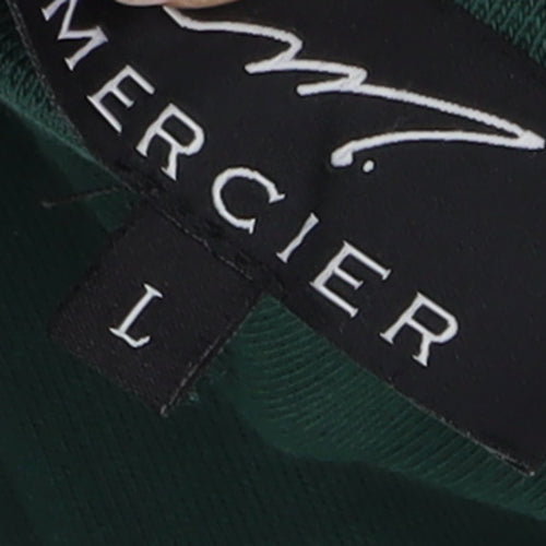 Mercier Men's Green Pullover Logo Sweatshirt L