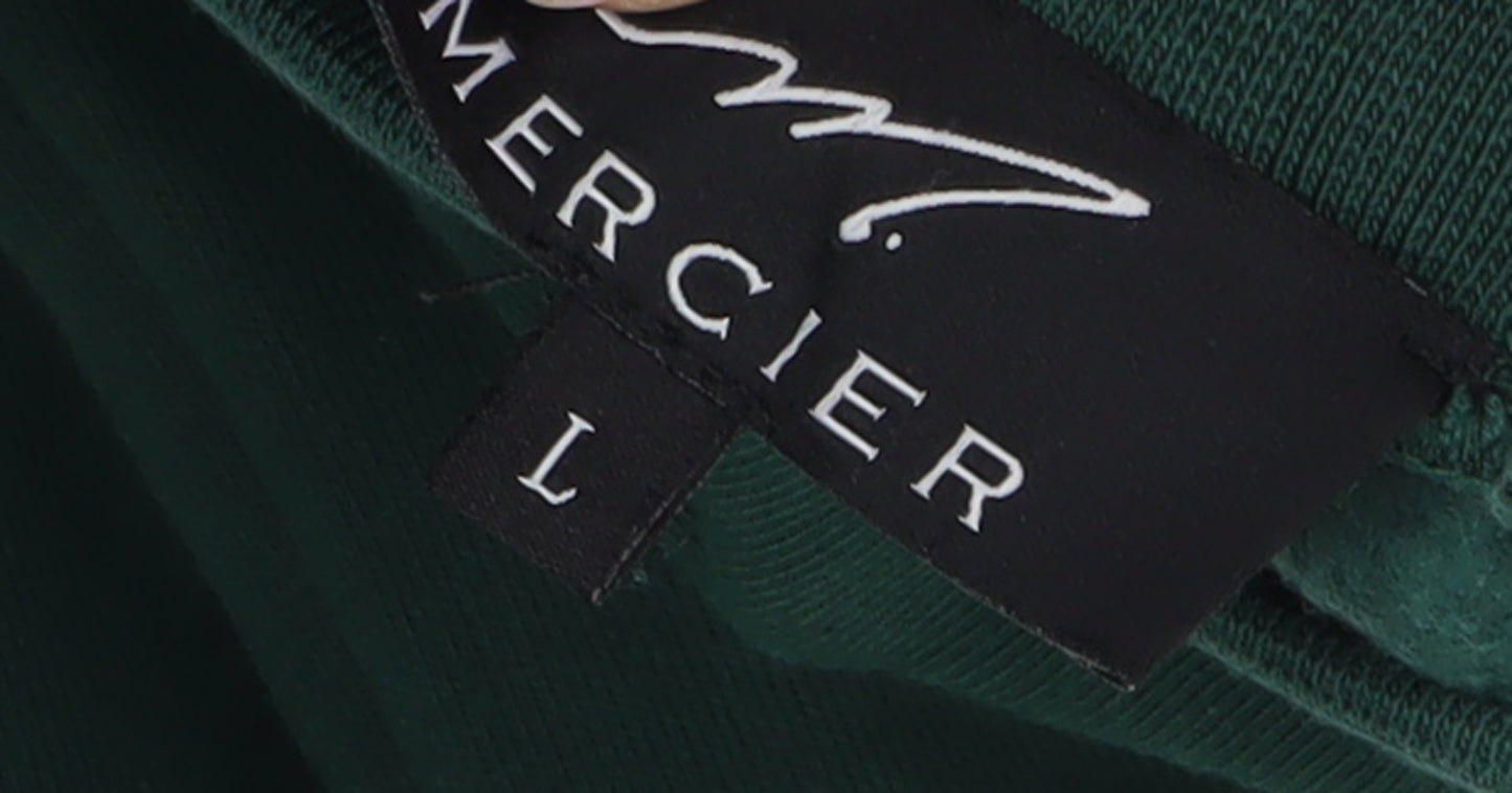 Mercier Men's Green Pullover Logo Sweatshirt L