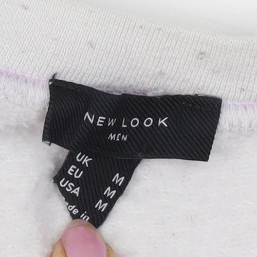 New Look White 1982 Graphic Sweatshirt M Unisex Adults