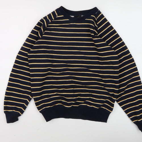 Pop Black Striped Unisex Sweatshirt S - Casual & Cozy Wear