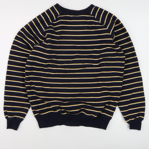 Pop Black Striped Unisex Sweatshirt S - Casual & Cozy Wear