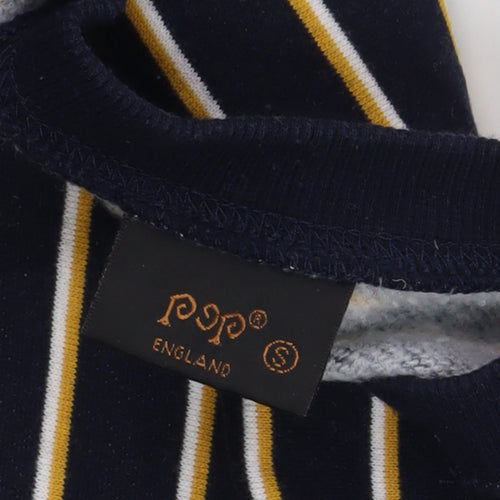 Pop Black Striped Unisex Sweatshirt S - Casual & Cozy Wear