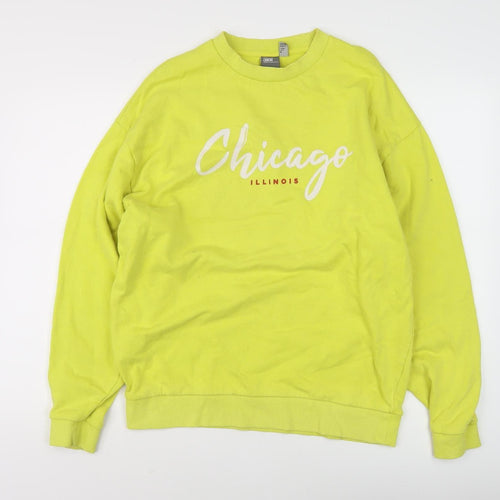 ASOS Unisex Green Graphic Print Sweatshirt M